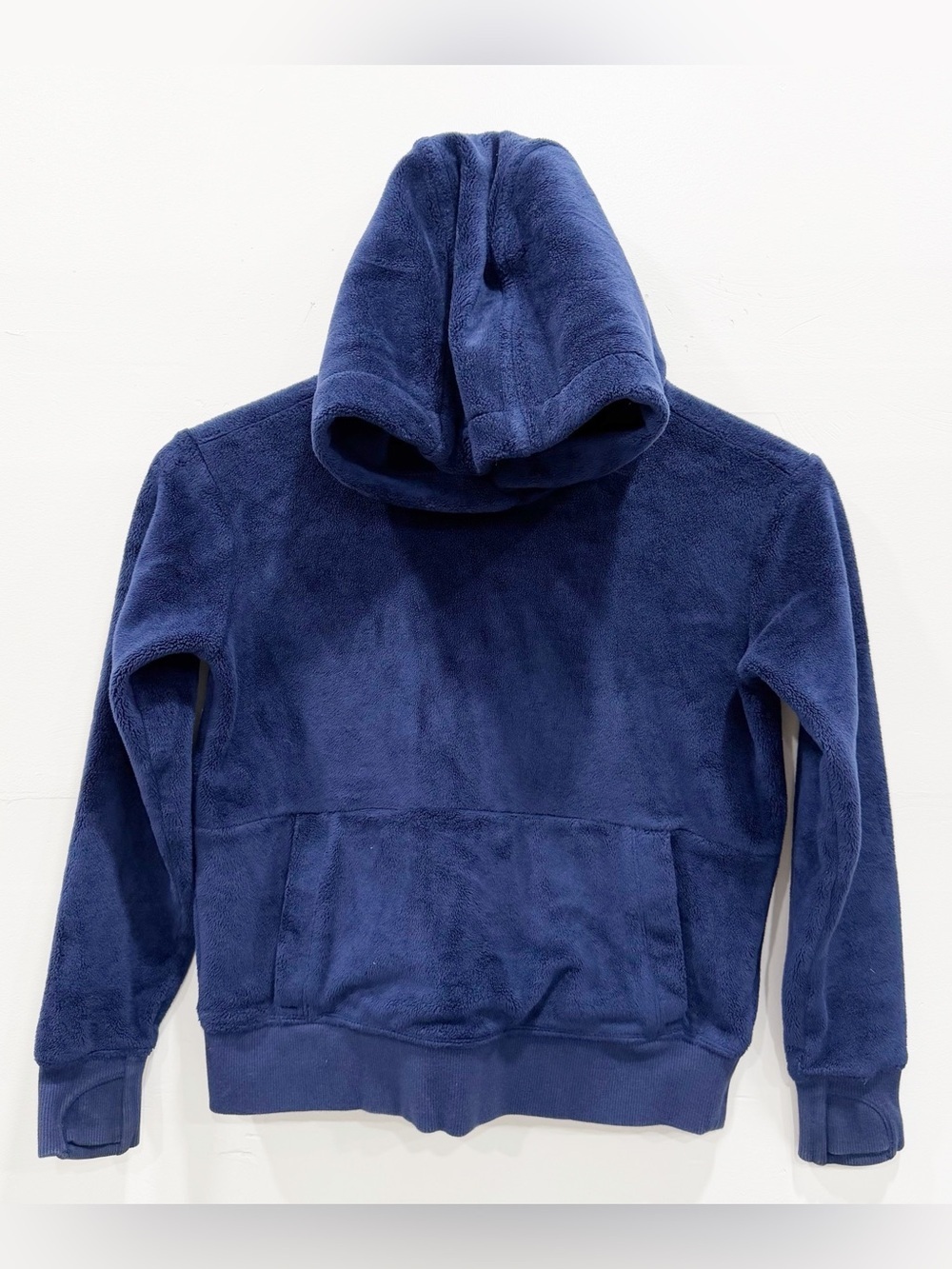 Athleta Girl Blue Fleece Hoodie Sweatshirt Small 7